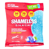 Shameless Snack Gummy Candies, 50g - Super Sour Blue Raspberry Scouts (BB: SEP-30-26)