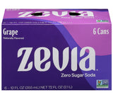 Zevia Sugar Free Soda 6-Pack, 6x355mL - Grape (BB: NOV-12-26)