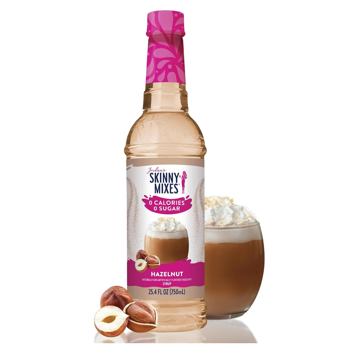 Jordan's Skinny Mixes Sugar-Free Syrups, 750mL - Hazelnut (BB: OCT-18-26)