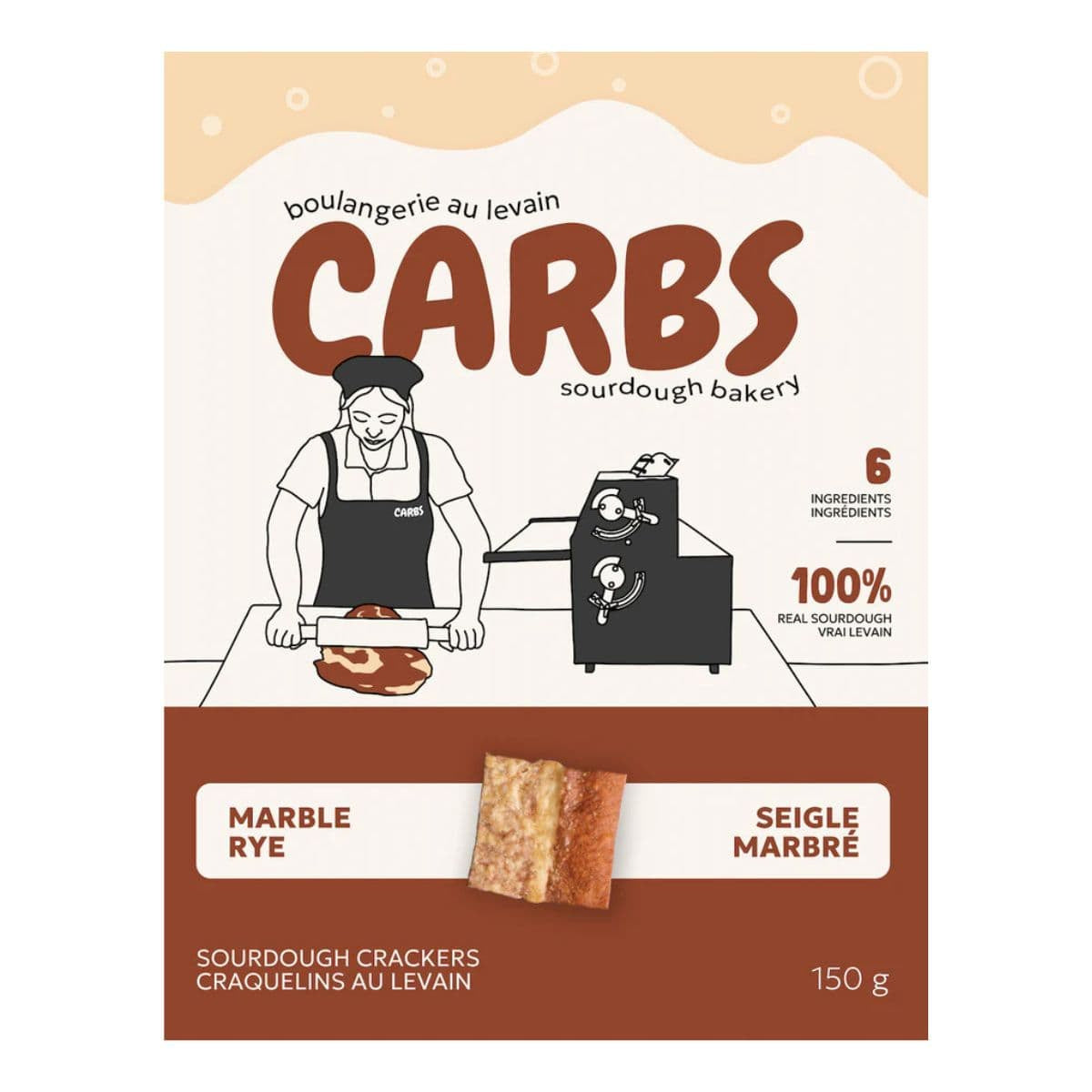 Carbs Bakery Sourdough Crackers