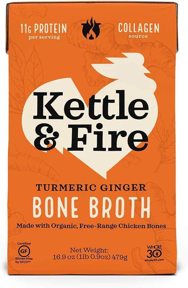 Kettle & Fire Bone Broth - Tumeric Ginger (BB:FEB-06-26)