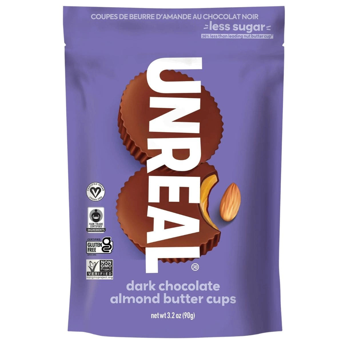 Unreal Multi-Serve Bags Dark Chocolate Almond Butter Cups