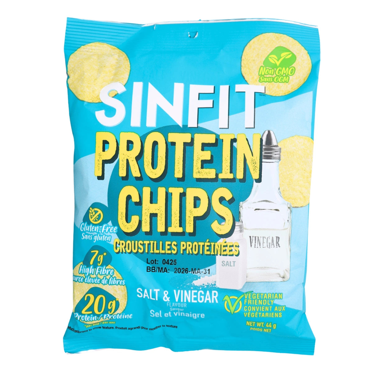 SinFIT Protein Chips - Salt & Vinegar (BB: AUG-31-26)
