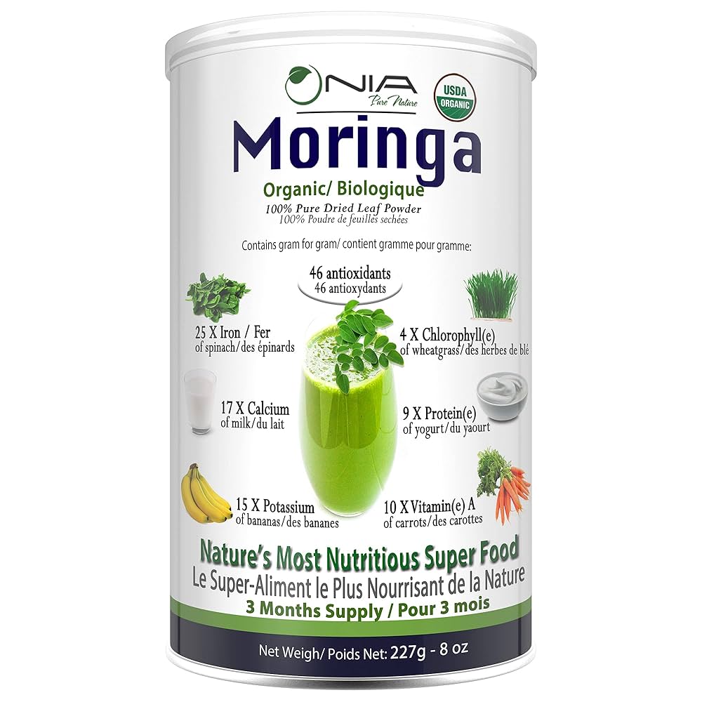 NIA PURE NATURE Organic Moringa Powder 454g