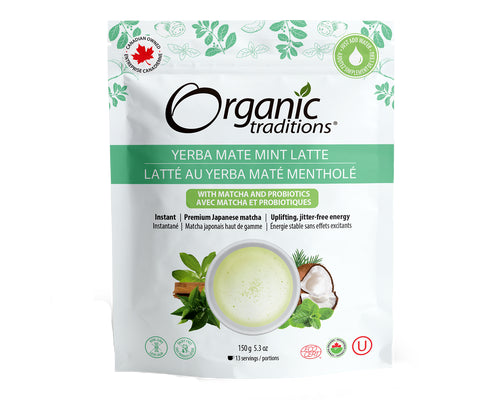 ORGANIC TRADITIONS Yerba Mate Mint Latte