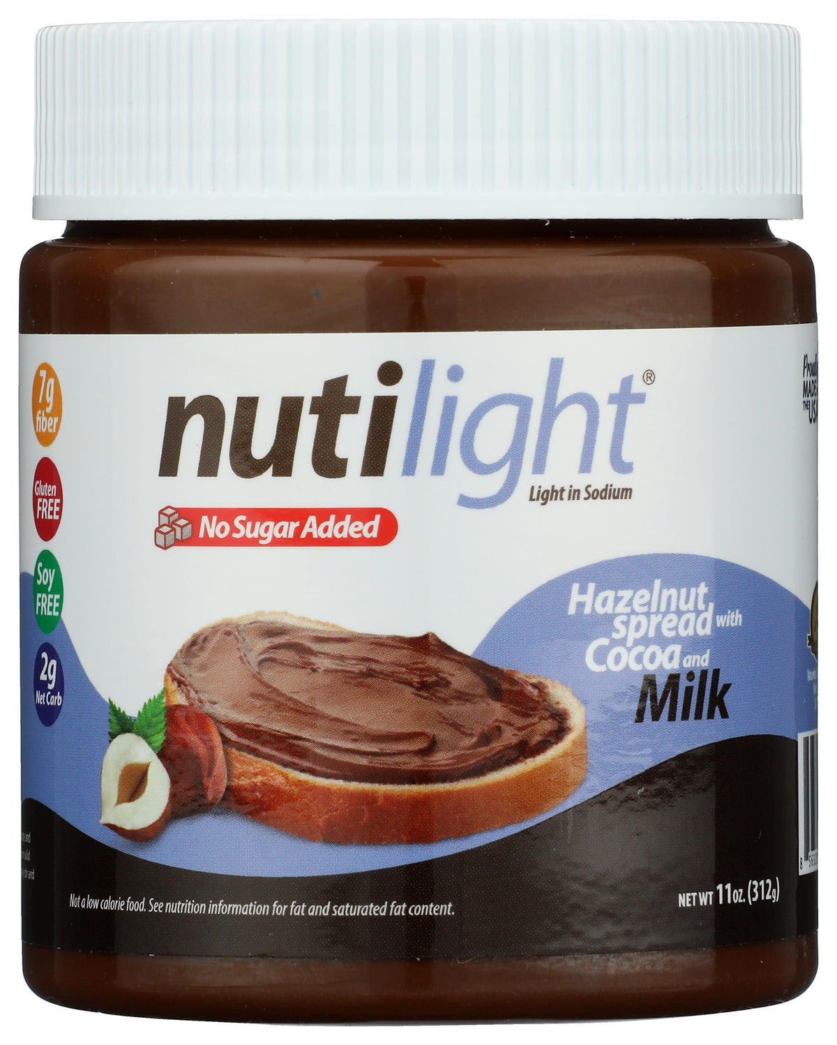 NutiLight Spread - Hazelnut Milk Cocoa (BB-MAR-28-26)