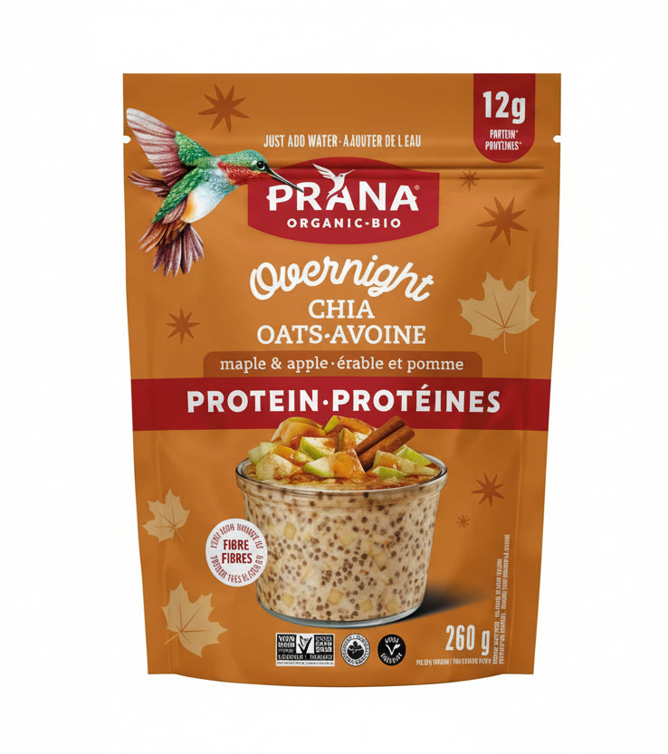 Prana Overnight Protein Oats - Maple Apple (BB:MAY-13-26)
