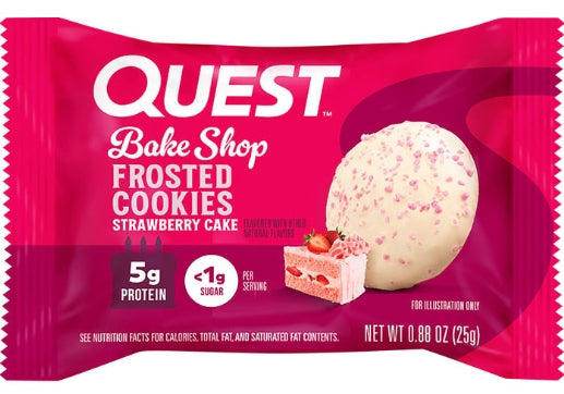 Quest Frosted Cookies(singles)- Strawberry Cake Frosted Cookie (BB:JUN-21-26)