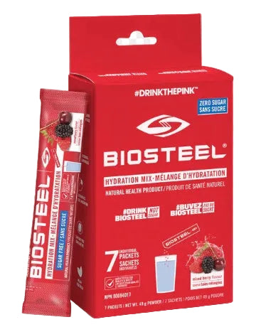 BioSteel Sports Hydration Mix, 7 servings - Mixed Berry(BB:JUN-30-26)