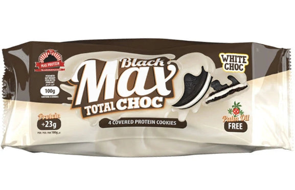 Black Max Protein Sandwich Cookies - White Chocolate (BB: AUG-09-26)