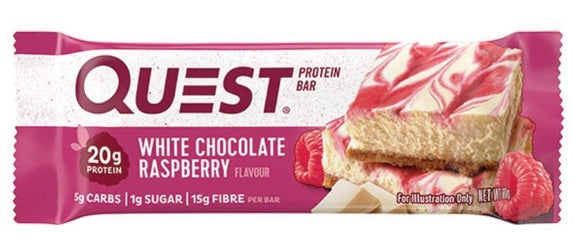 Quest Nutrition Protein Bar 60g - White Chocolate Raspberry (BB: MAY-17-26)
