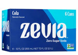 Zevia Sugar Free Soda 6-Pack, 6x355mL - Cola (BB:MAR-11-26)