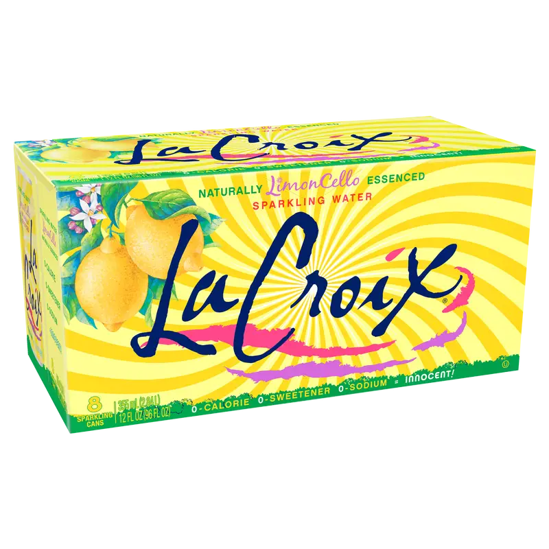 La Croix naturally essenced sparkling water, 8 cans