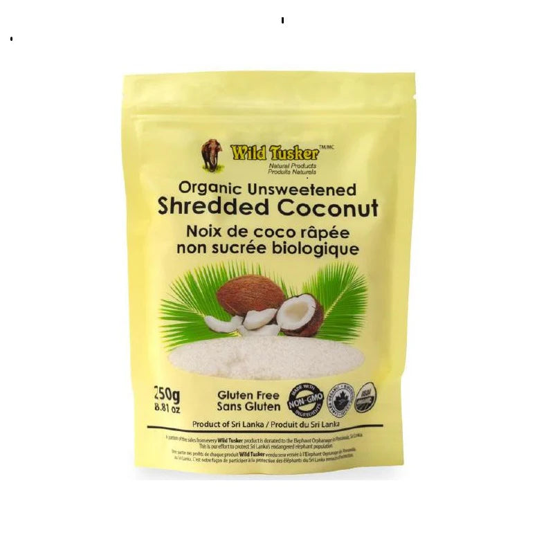 Wild Tusker Shredded Organic Coconut