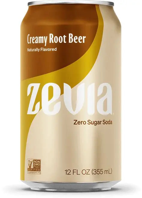Zevia (single can 355ml) - Creamy Rootbeer (BB: JUL-30-26)